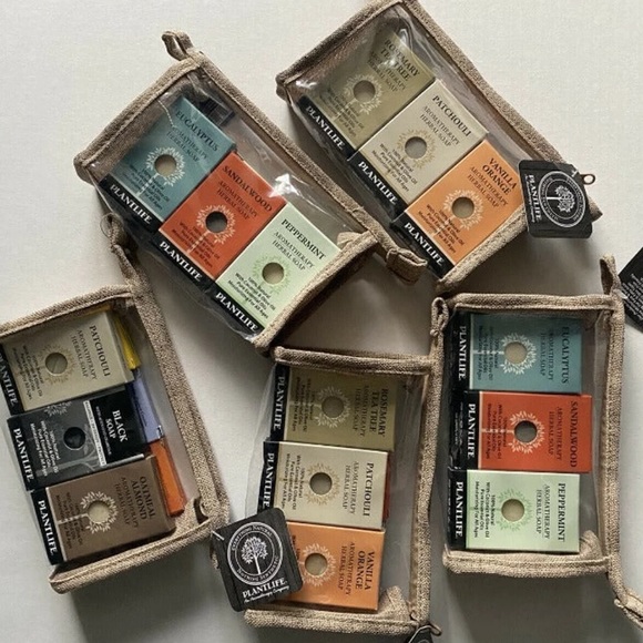 New Aromatherapy one Set 3 Soaps Herbal Natural Essential Oils - Picture 1 of 4